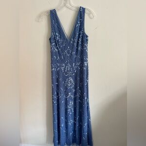 Adrianna Papel Elegant Blue Dress Summer 2024 Like New